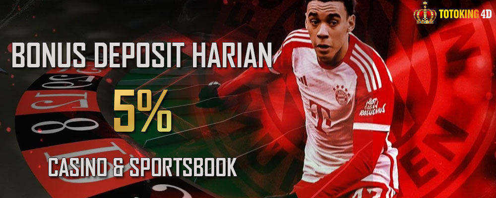 Bonus Deposit Harian 5% Sportsbook & Live Kartu